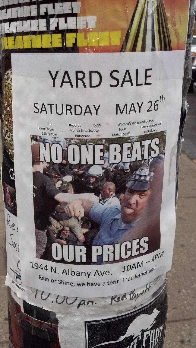 Garage sale - Yard Sale Saturday May 26" No One Beats Records DVDs Honda Elite Scooter PotsPans Ves , Cds Dorm Fridge dee 1980's Toys Women's shoes and clothes Tools Kitchen Stuff Home Repair Stuff Lots More Our Prices 1944 N. Albany Ave. Rain or Shine, o