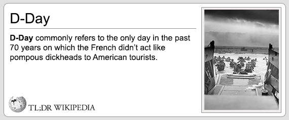 tl dr wikipedia meme - DDay DDay commonly refers to the only day in the past 70 years on which the French didn't act pompous dickheads to American tourists. Tl;Dr Wikipedia