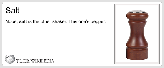 tl dr wikipedia mario kart - Salt Nope, salt is the other shaker. This one's pepper. Tl;Dr Wikipedia