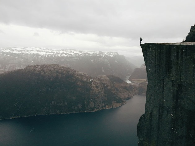 Pulpit Rock In Norway.