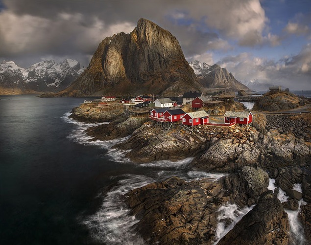 The stunning view of a Fishing Village in Norway.