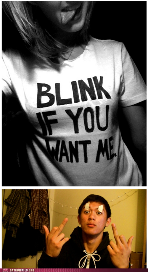 blink if you want me meme - Blink If You Want Me