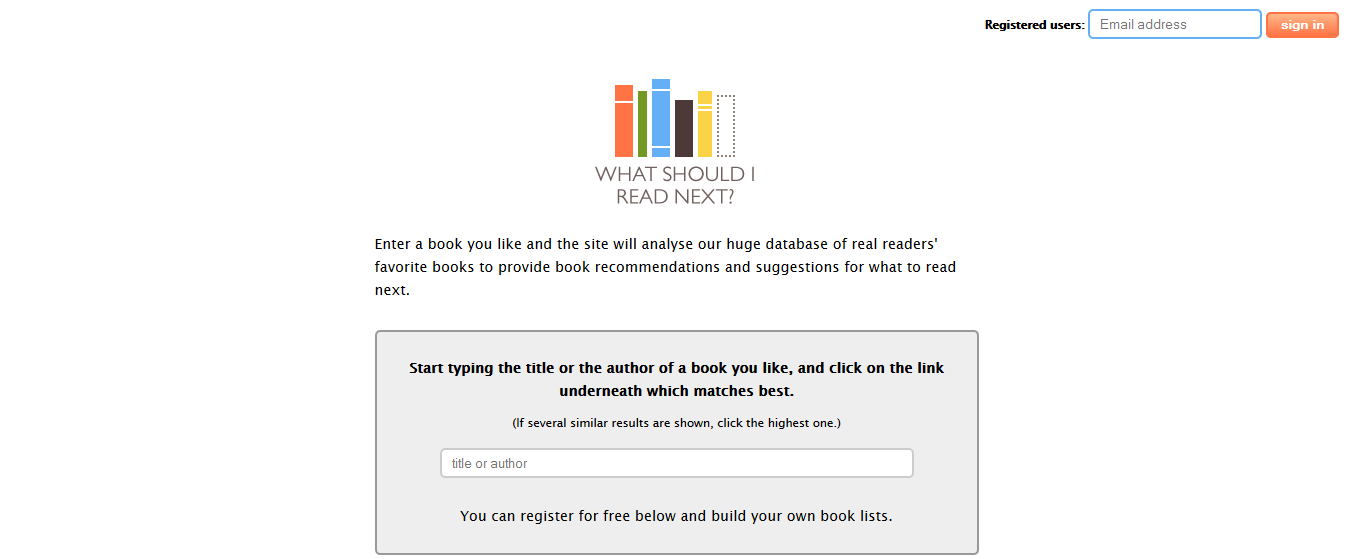 Have you ever finished a book and wanted your next read to be similar? WhatShouldIReadNext.com, just enter the title of the book you read and it will give you a list of similar books.  
http://www.whatshouldireadnext.com/
