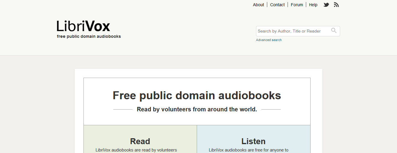 Librivox is a collection of free public domain audiobooks, read by volunteers from around the world. If you like it and please consider to contribute.
https://librivox.org/