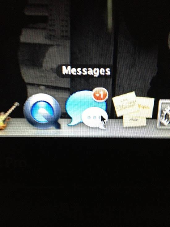 Your message box looks like this