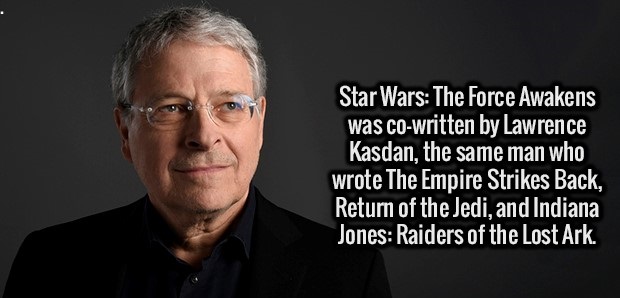 human behavior - Star Wars The Force Awakens was cowritten by Lawrence Kasdan, the same man who wrote The Empire Strikes Back, Return of the Jedi, and Indiana Jones Raiders of the Lost Ark.