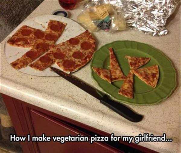 make vegetarian pizza for my girlfriend - How I make vegetarian pizza for my girlfriend...