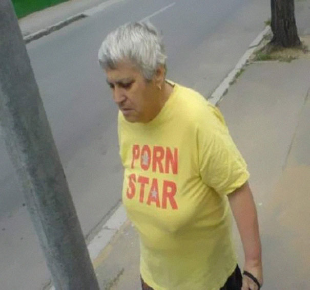 old people in funny shirts - Porn Star
