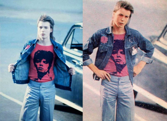 A 16 year old Sid Vicious going to a David Bowie concert at Earls Court, 1973.