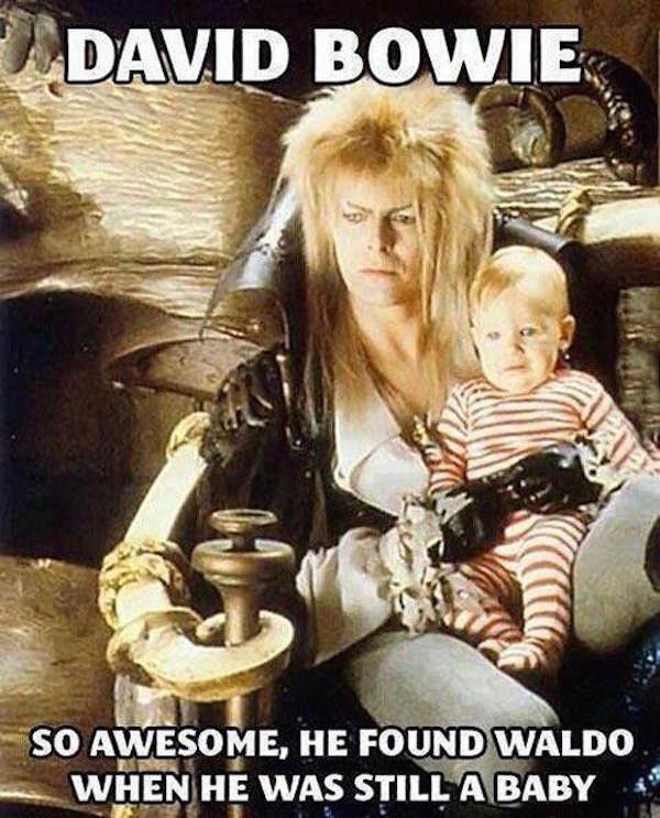 meme stream - goblin king jareth - 2 David Bowie So Awesome, He Found Waldo When He Was Still A Baby 4