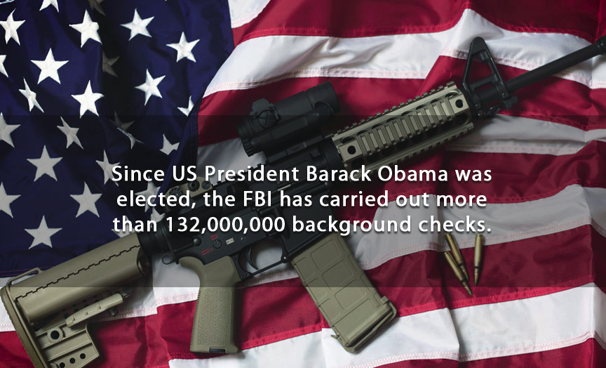 american gun law - Since Us President Barack Obama was elected, the Fbi has carried out more than 132,000,000 background checks.