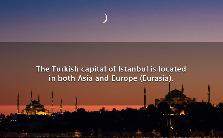 şehri istanbul - The Turkish capital of Istanbul is located in both Asia and Europe Eurasia.