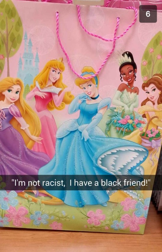 funny snapchat have a black friend so i m not racist meme - "I'm not racist, I have a black friend!"