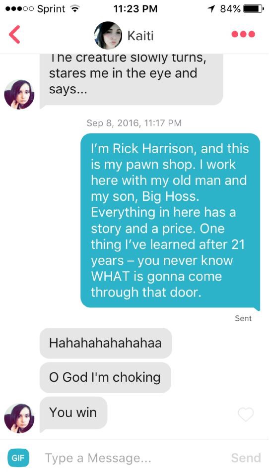 That Epic Moment When You Win On Tinder...