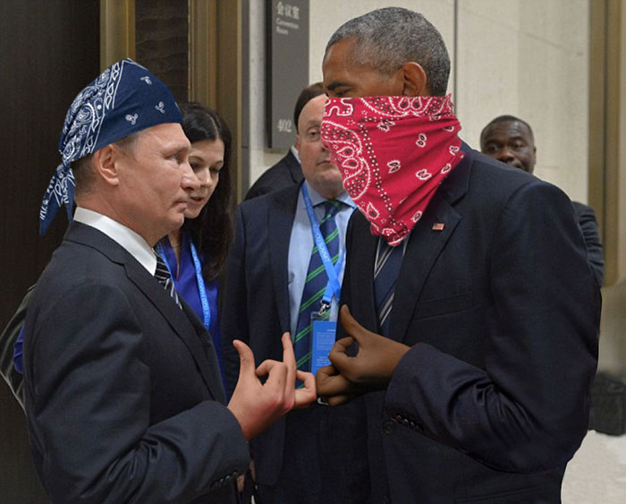 Obama And Putin’s Death Stare Gets Photoshopped