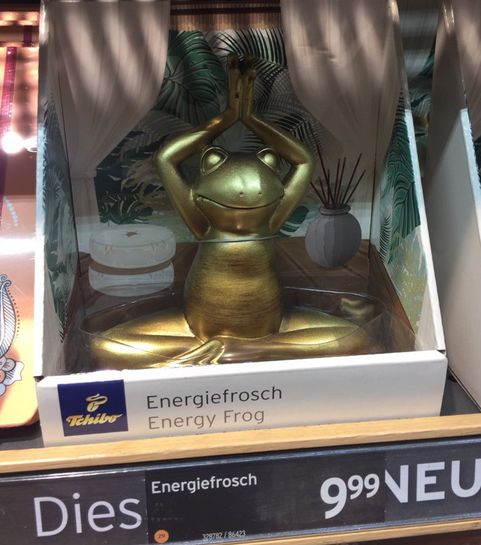 The Energy Frog, which is sure to solve all your problems.