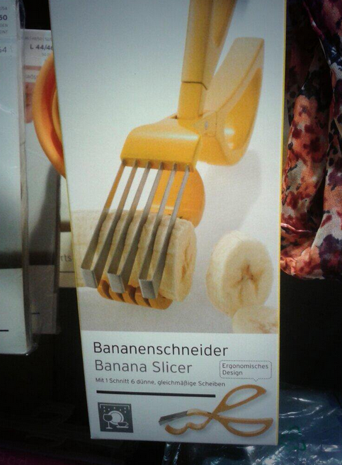 The Banana Slicer, because using a knife isn’t efficient enough.