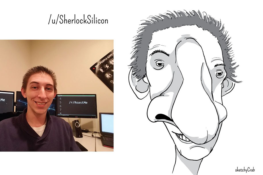 worst caricatures - uSherlockSilicon Why People Givey EMe rRoastMe sketchyCrab