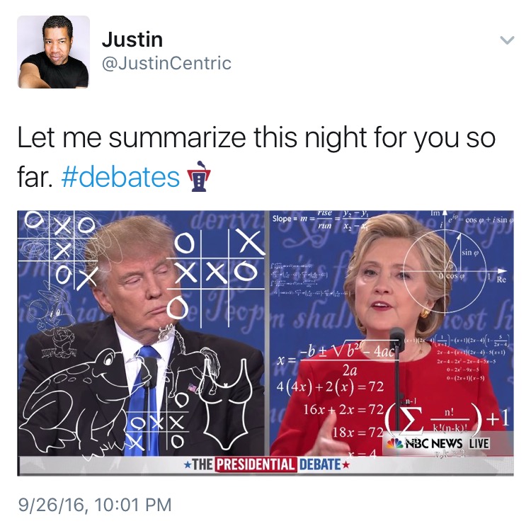 Best Tweets About Last Night's Presidential Debate