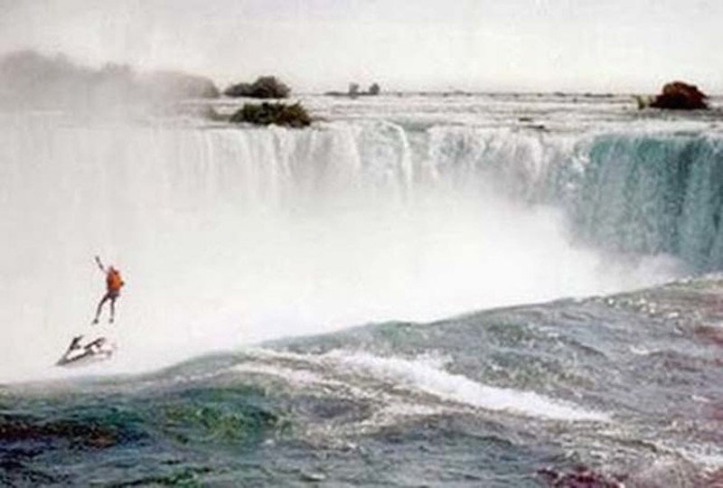 Robert Overacker was supporting a good cause during his jet ski ride over Niagara Falls. Overacker was trying to bring awareness to the homeless, when his parachute failed to open, resulting in Overacker falling to his death.