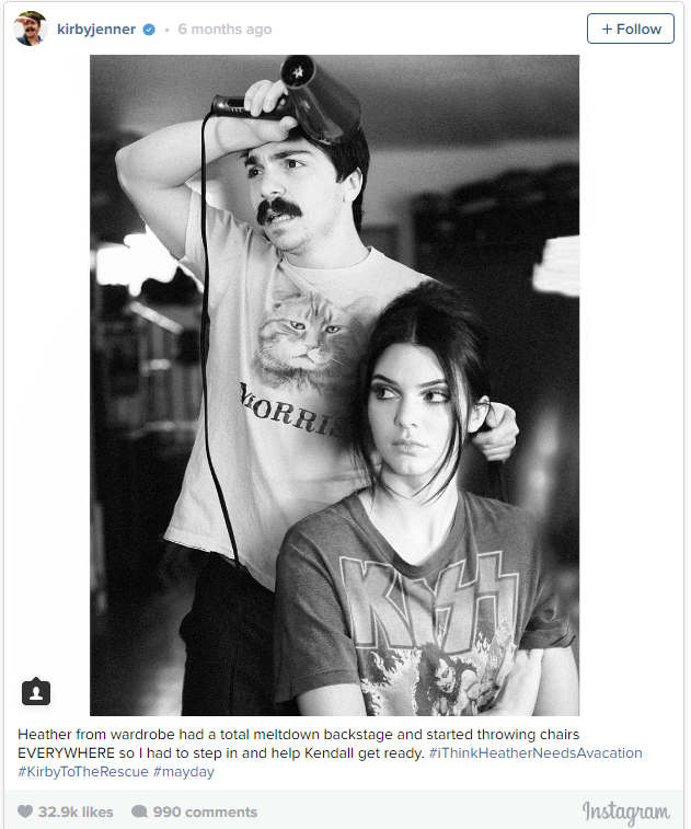 Guy Hilariously Photoshops Himself into Kendall Jenner's Instagram