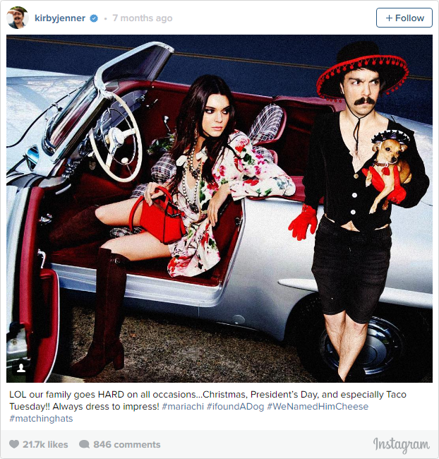 Guy Hilariously Photoshops Himself into Kendall Jenner's Instagram