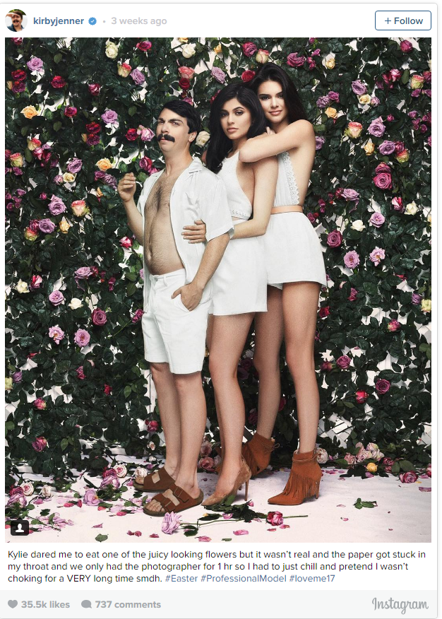 Guy Hilariously Photoshops Himself into Kendall Jenner's Instagram