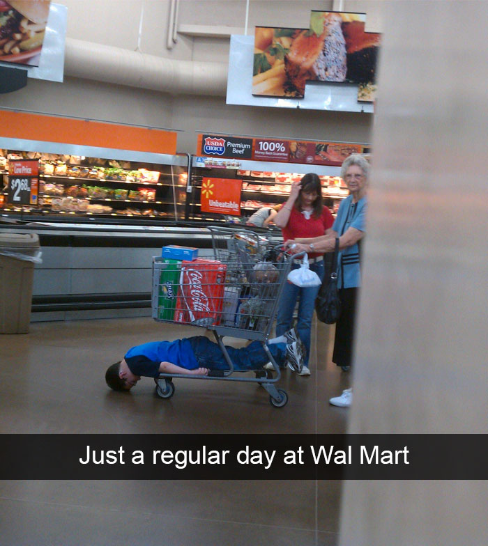 kids snapchat funny snaps of kids - Gino Premium 100% octoll Just a regular day at Wal Mart
