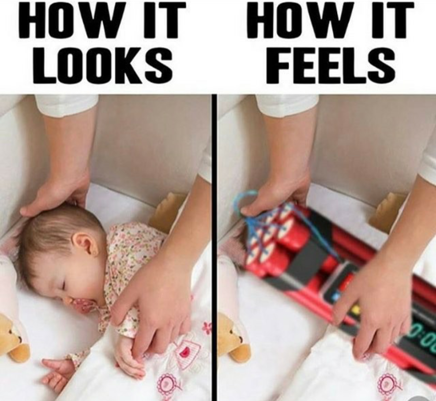 parent sleep meme - How It Looks How It Feels