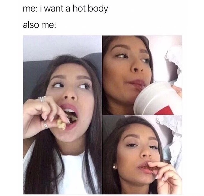 meme stream - also me meme - me i want a hot body also me