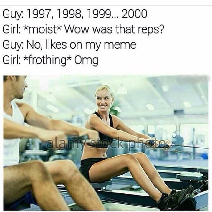 meme stream - 99 2000 memes - Guy. 1997, 1998, 1999... 2000 Girl moist Wow was that reps? Guy. No, on my meme Girl frothing Omg alamy stock photos