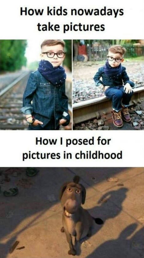 meme stream - 90's kids vs today's kids - How kids nowadays take pictures How I posed for pictures in childhood