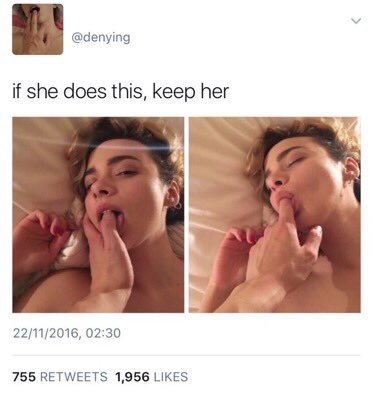 meme stream - if she sucks your fingers shes a keeper - if she does this, keep her 22112016, 755 1,956
