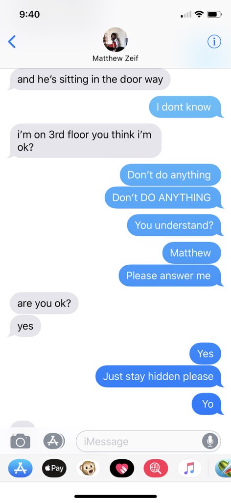 Texts Between Two Brothers During The Parkland Shooting 