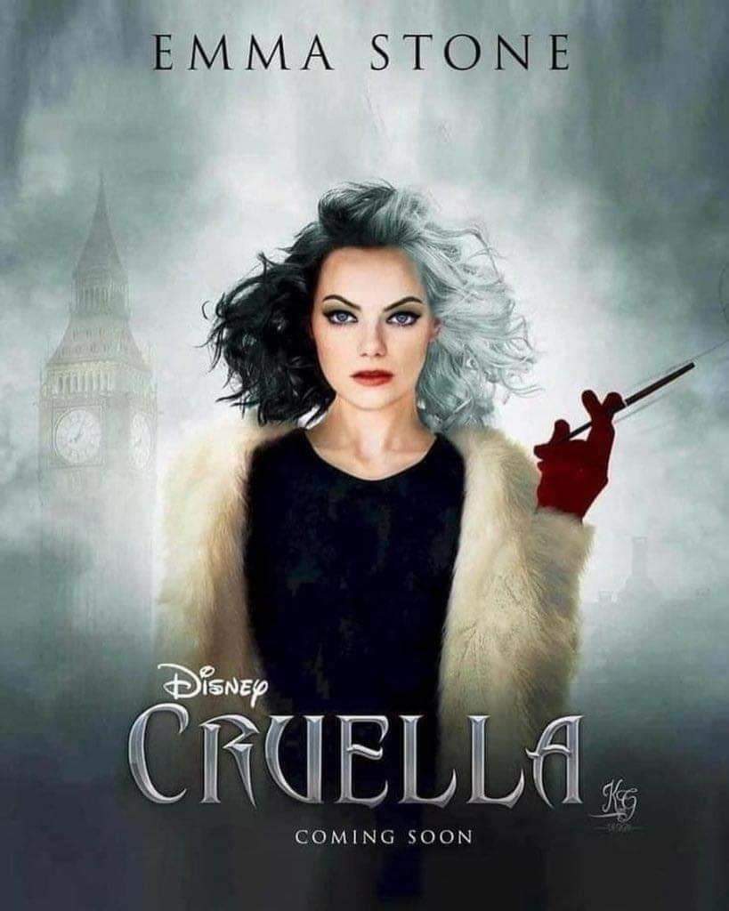 anticipated movies 2021 - cruella emma stone - Emma Stone Disney Cruella, Coming Soon