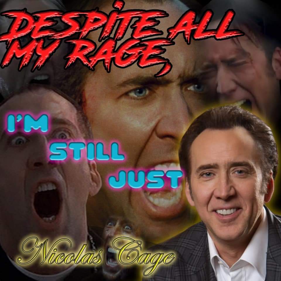 album cover - Despitbal My Race I'M Still Just Nicolas Cage
