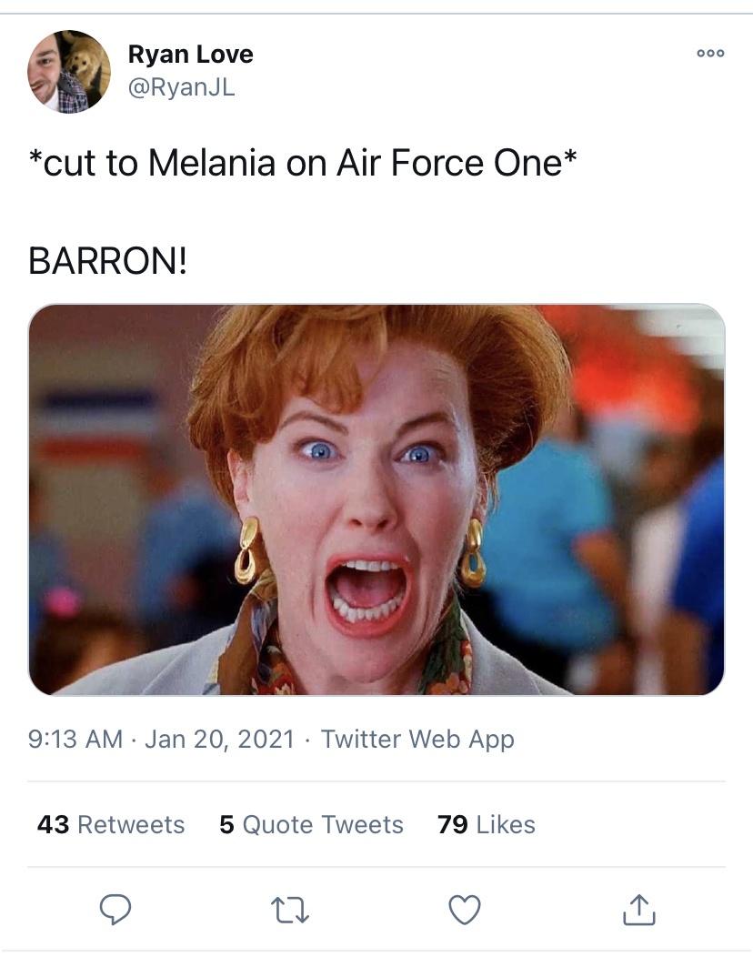 moira home alone - Ooo Ryan Love cut to Melania on Air Force One Barron! Twitter Web App 43 5 Quote Tweets 79 27