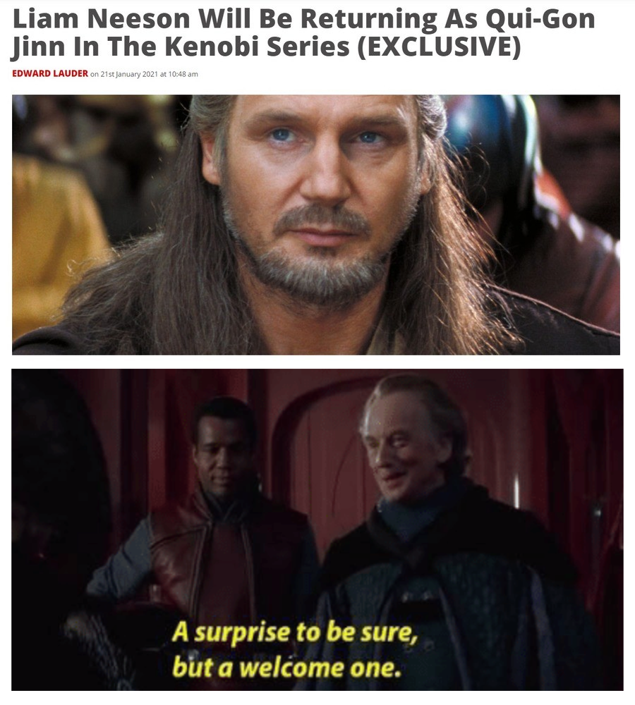 beard - Liam Neeson Will Be Returning As QuiGon Jinn In The Kenobi Series Exclusive Edward Lauder A surprise to be sure, but a welcome one.