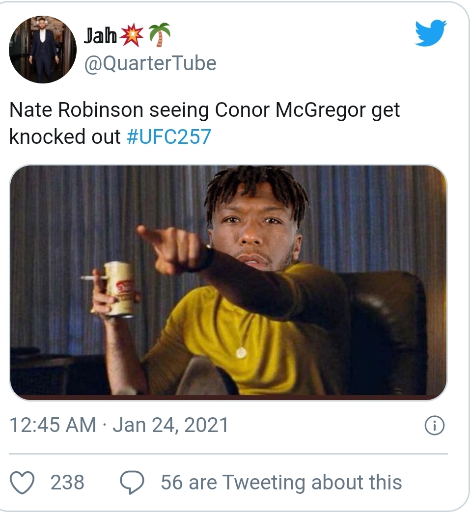 mike pence fly meme - Jah Nate Robinson seeing Conor McGregor get knocked out 0 238 56 are Tweeting about this