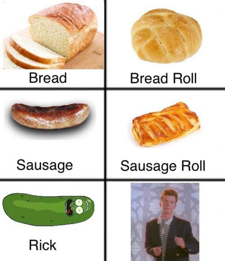 bun - Bread Bread Roll Sausage Sausage Roll Rick