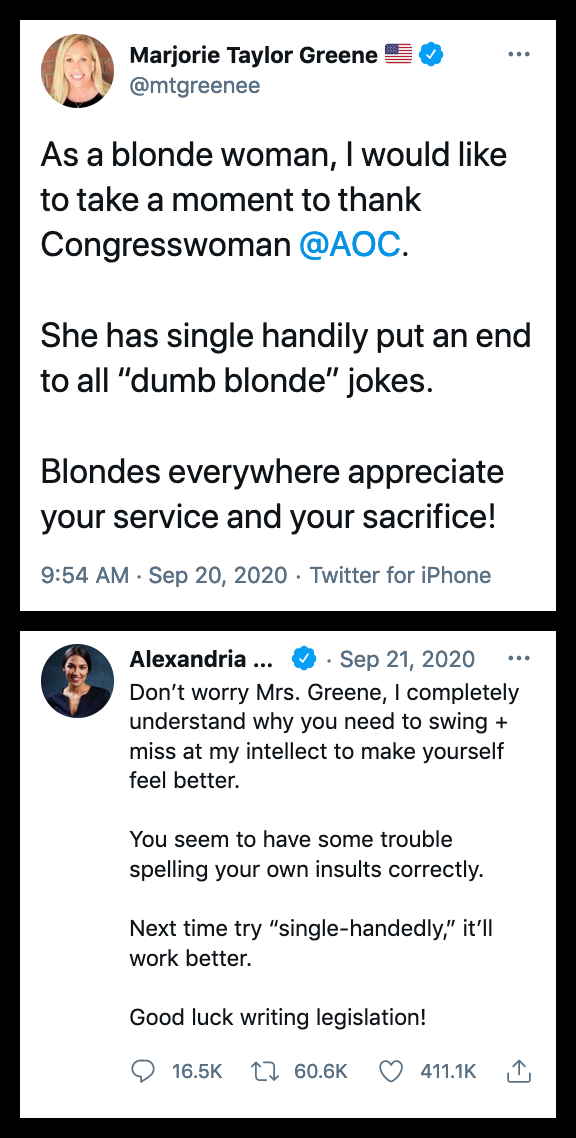 funny memes and pics - document - Marjorie Taylor Greene As a blonde woman, I would to take a moment to thank Congresswoman . She has single handily put an end to all "dumb blonde" jokes. Blondes everywhere appreciate your service and your sacrifice! . Tw