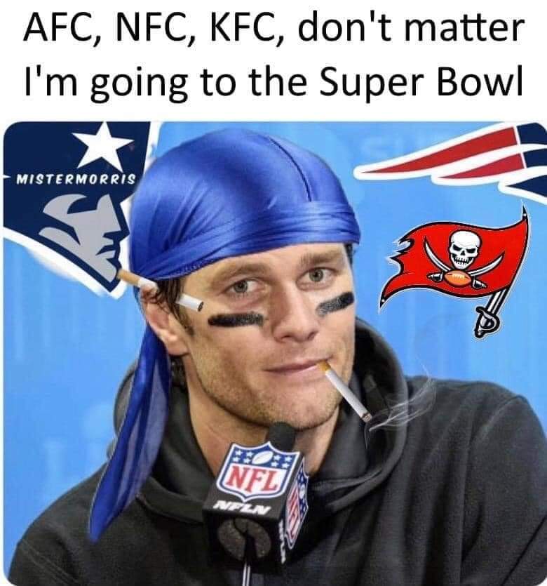 photo caption - Afc, Nfc, Kfc, don't matter I'm going to the Super Bowl Mistermorris Nfl Neen