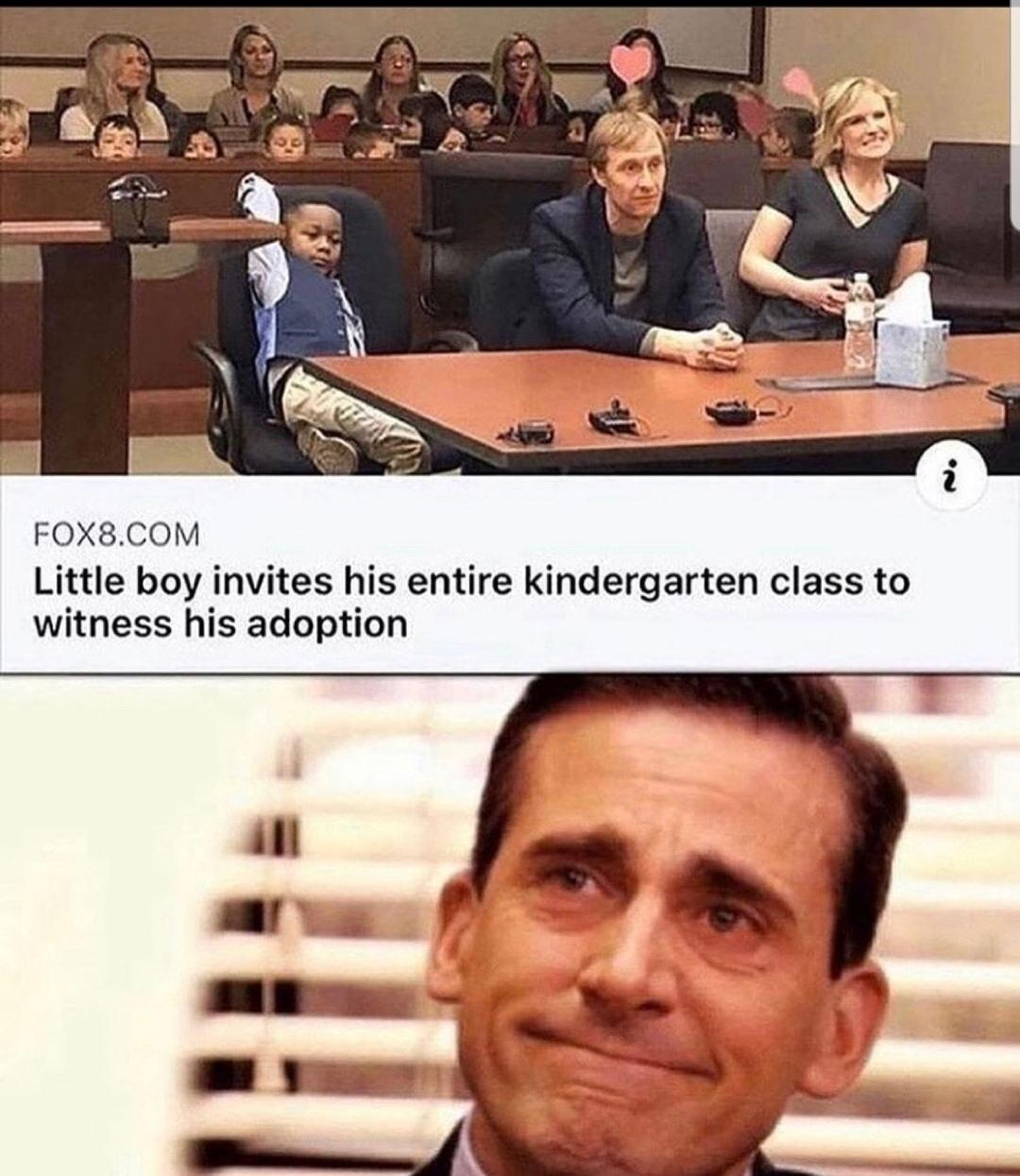 little boy invites kindergarten class to adoption - i N. FOX8.Com Little boy invites his entire kindergarten class to witness his adoption