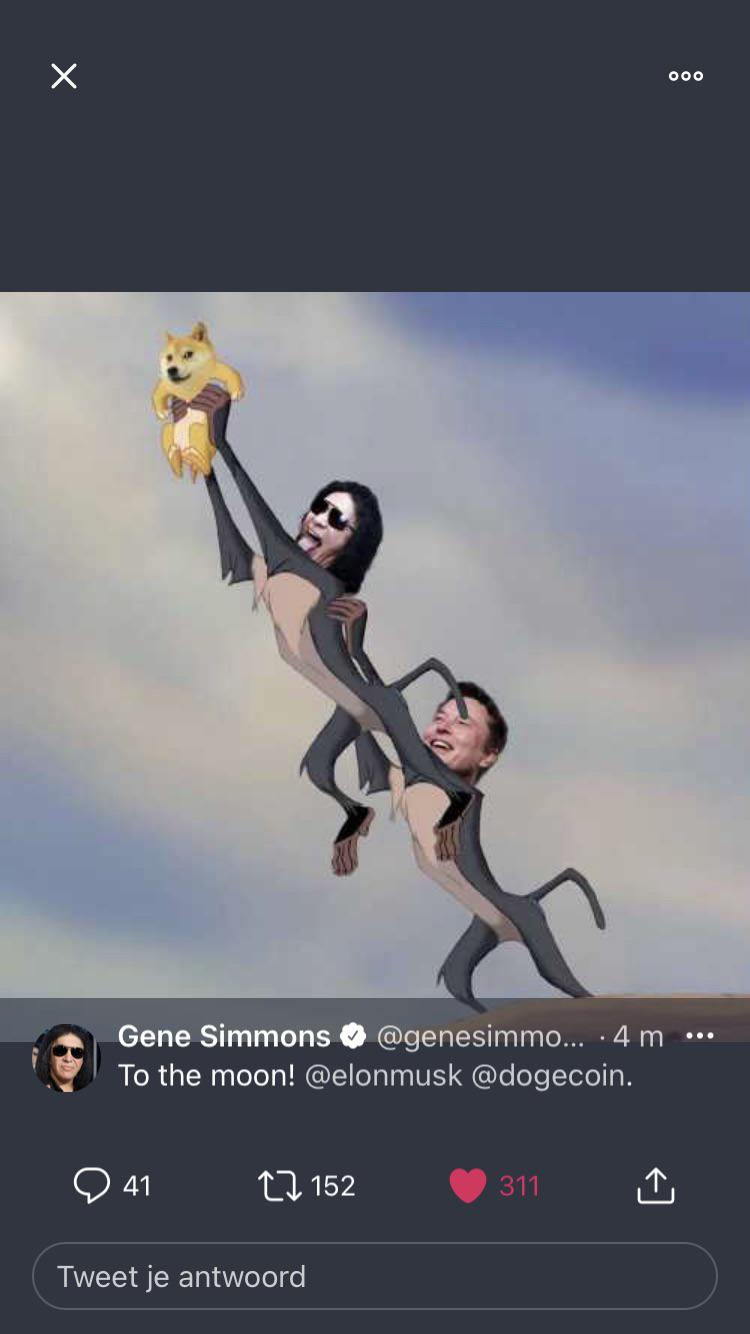 circle of life lion king - 000 Gene Simmons ... 4 m To the moon! . 41 17 152 311 Tweet je antwoord