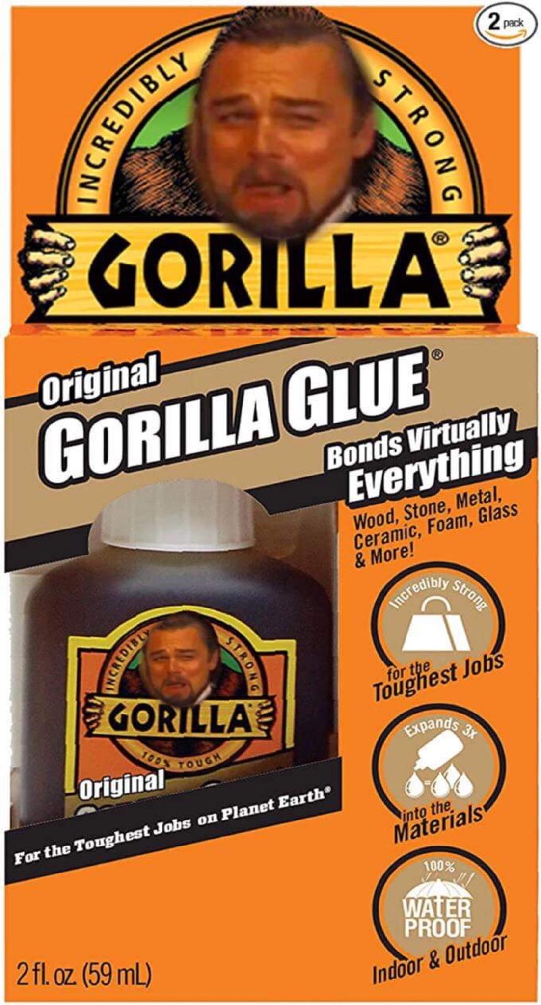 junk food - 2 pack 47810 3 Strong Gorilla Original Gorilla Glue Bonds Virtually Everything Wood, Stone, Metal, Ceramic, Foam, Glass & More! strong Incredibyn Ingredients for the Toughest Jobs Egorillas Expands 37 1003 Tough Original into the Materials For