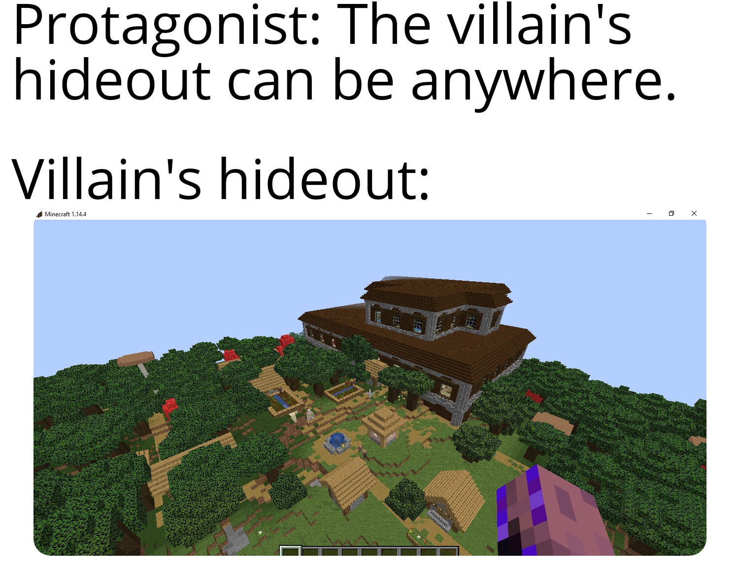 funny memes - water resources - Protagonist The villain's hideout can be anywhere. Villain's hideout