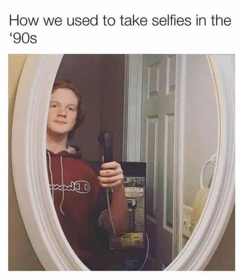 we took selfies in the 90s - How we used to take selfies in the '90s D