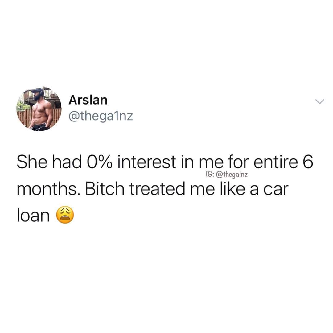 1980 was 20 years ago - Arslan Ig She had 0% interest in me for entire 6 months. Bitch treated me a car loan
