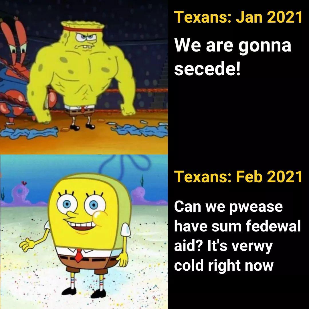 octane apex memes - Texans We are gonna secede! Texans Can we pwease have sum fedewal aid? It's verwy cold right now