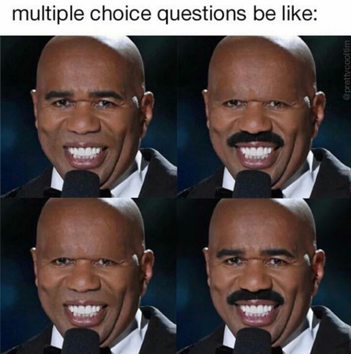 multiple choice questions be like - multiple choice questions be pretty cooltim 26 90